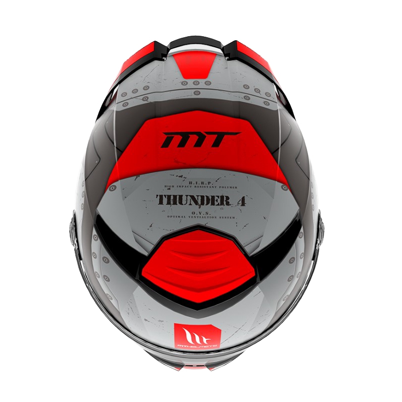 Integrální přilba na motorku MT Thunder 4 SV Cheep B5 černo-červeno-šedá
