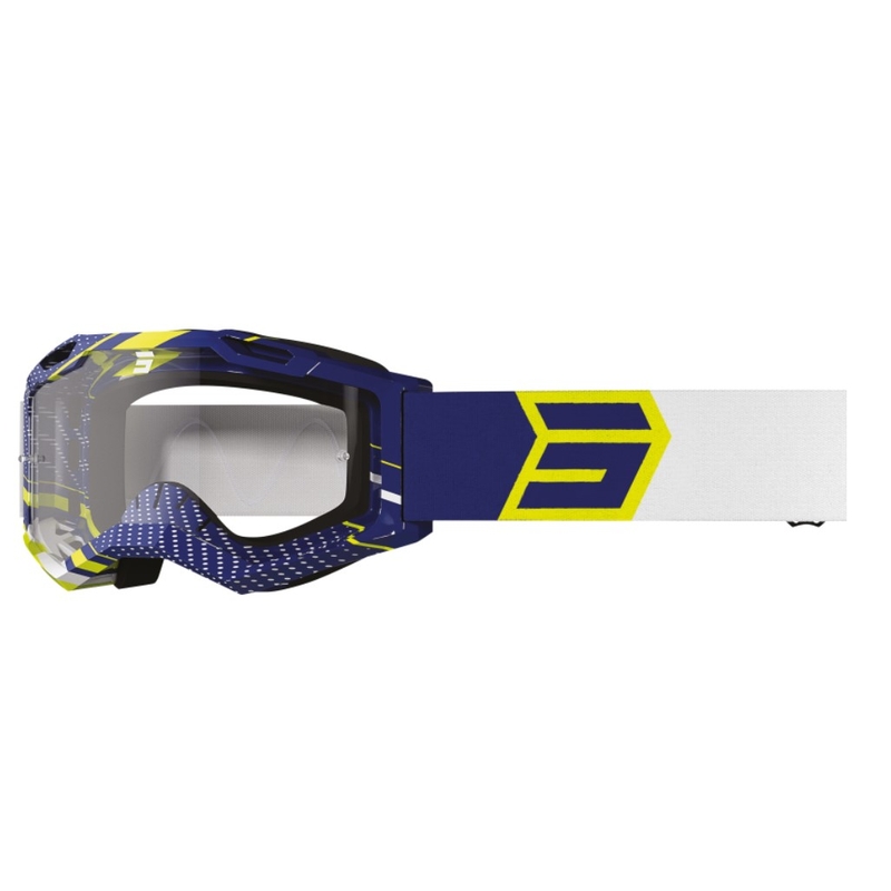Shot Assault 2.0 Drop motocross szemüveg sárga-kék-fehér