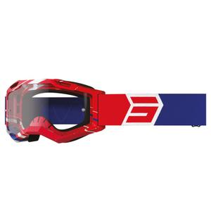 Shot Assault 2.0 Drop motocross szemüveg fehér-kék-piros