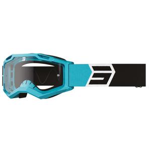 Shot Assault 2.0 Solar motocross szemüveg fekete-türkizkék