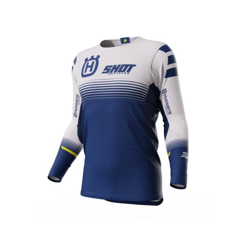 Shot Aerolite Husqvarna LE 2023 motocross mez fehér-kék kiárusítás