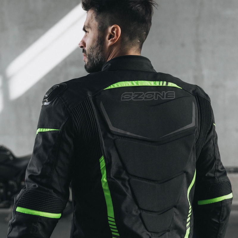 Ozone Pulse motoros kabát fekete-fluo sárga