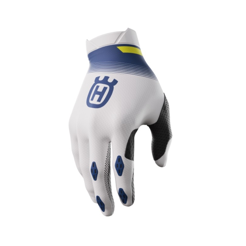 Motocross kesztyű Shot Aerolite Husqvarna LE fehér-kék kiárusítás