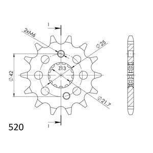 Első lánckerék SUPERSPROX CST-436:14 14 fogak,520