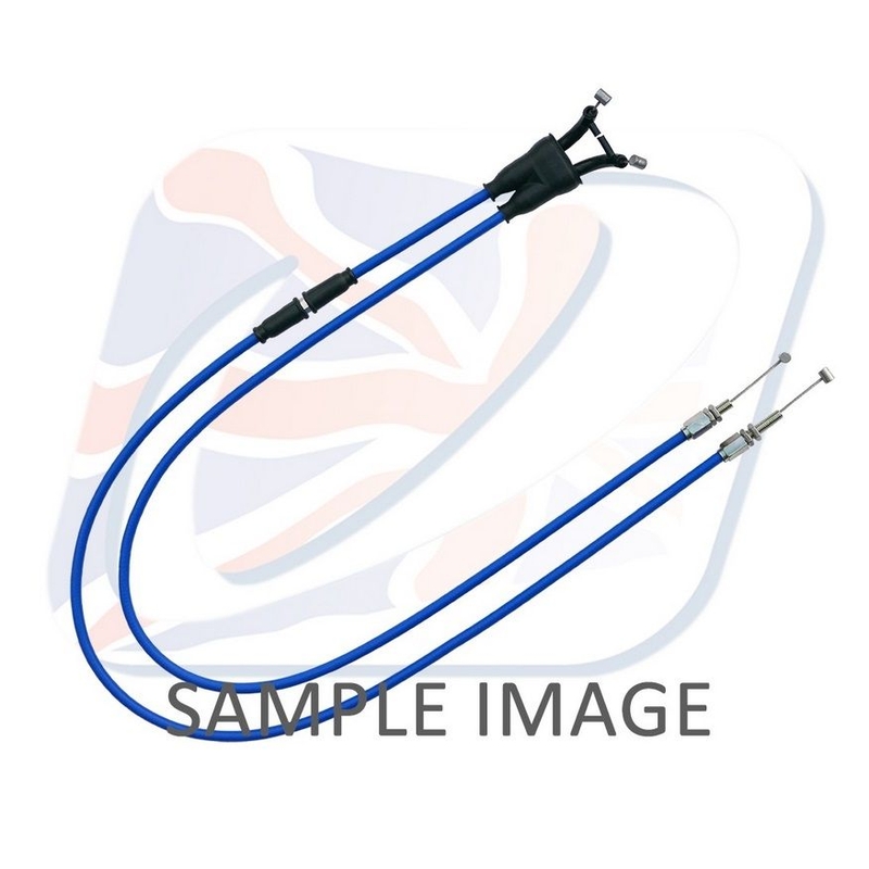 Throttle cables (pair) Venhill featherlight kék