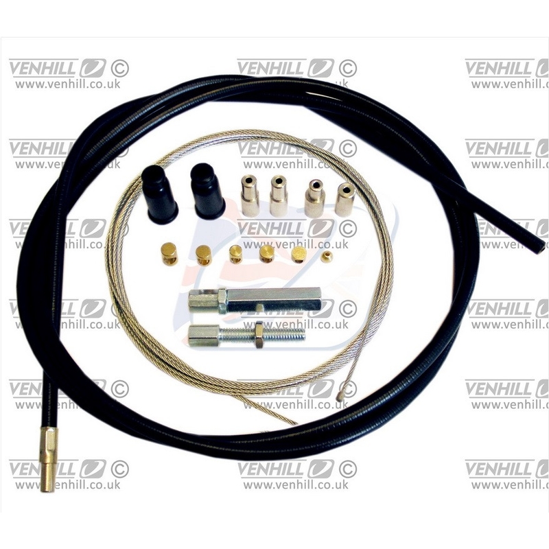 Gázkábel univerzális készlet Venhill 6mm OUTER (1.35m) fekete