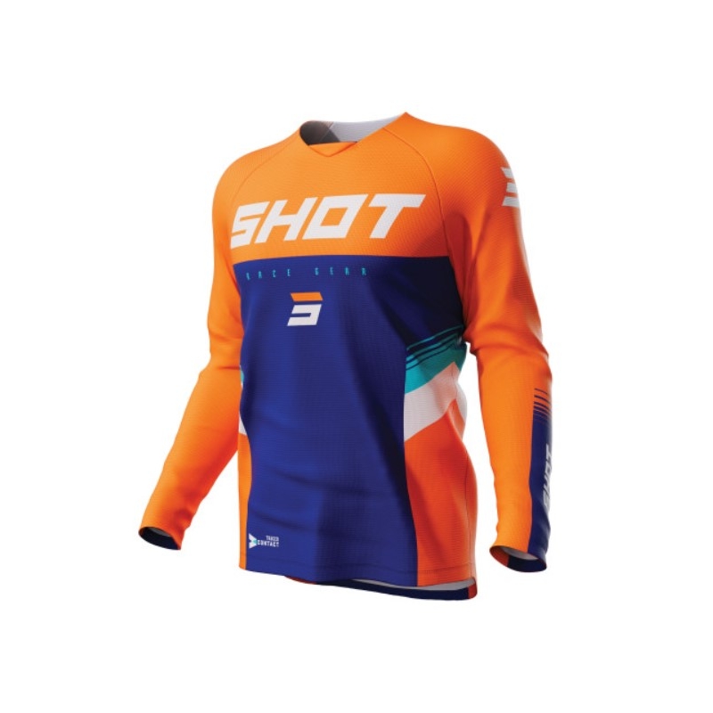 Shot Contact Tracer motocross mez kék-narancssárga kiárusítás