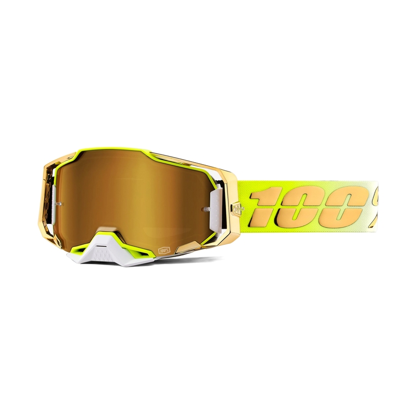 100% ARMEGA Feelgood motocross szemüveg arany (arany króm plexi)