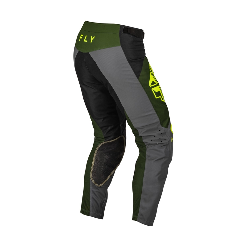 FLY Racing Kinetic Jet motocross nadrág fekete-zöld hi-vis kiárusítás