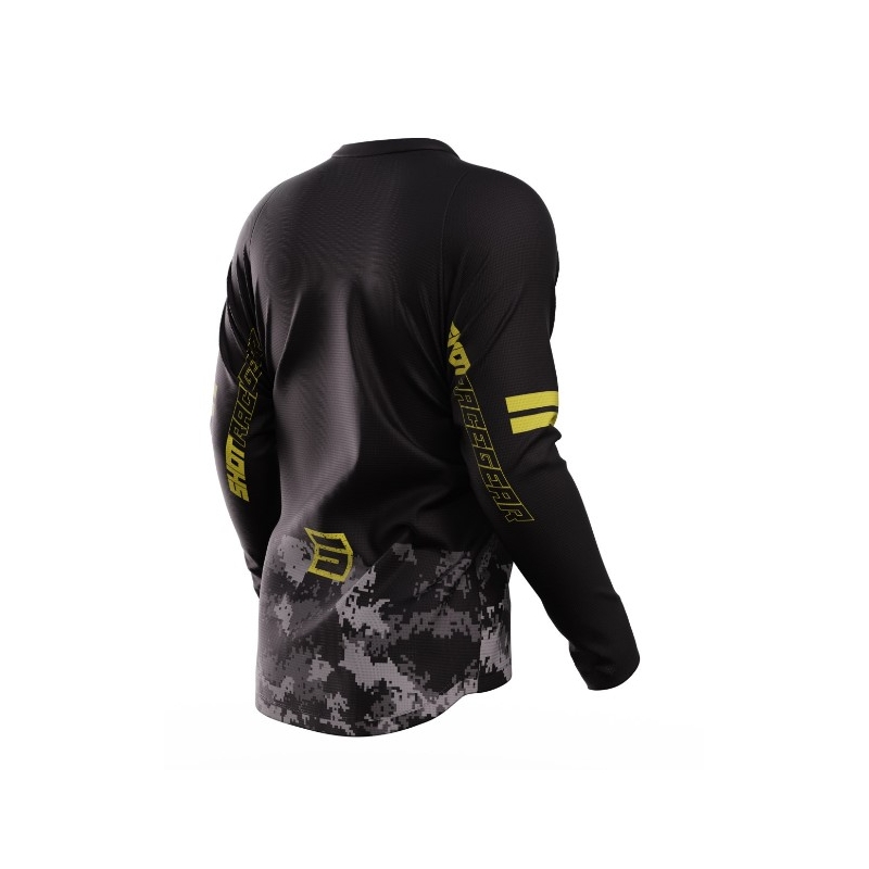 hot Devo Army motocross mez fekete-szürke-arany kiárusítás