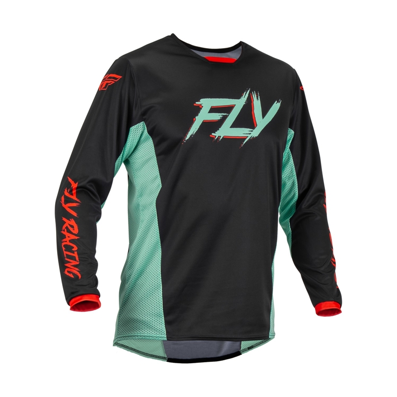 Fly Racing Kinetic S.E. Rave motocross mez fekete-zöld-piros kiárusítás