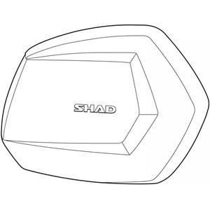 Spare part SC lid SHAD D1B35TRR jobb Alumínium