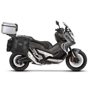 Complete set of SHAD TERRA TR40 adventure saddlebags and SHAD TERRA aluminium 37L topcase, including mounting kit SHAD HONDA X-ADV 750