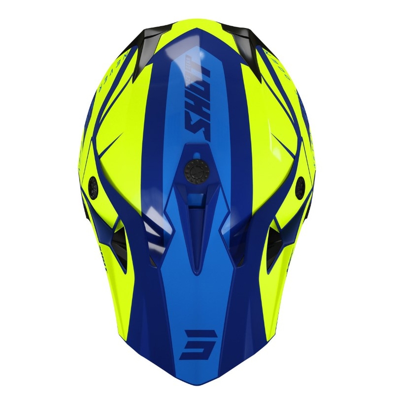 Shot Pulse Kid Revenge gyerek motocross bukósisak kék-fluo sárga kiárusítás