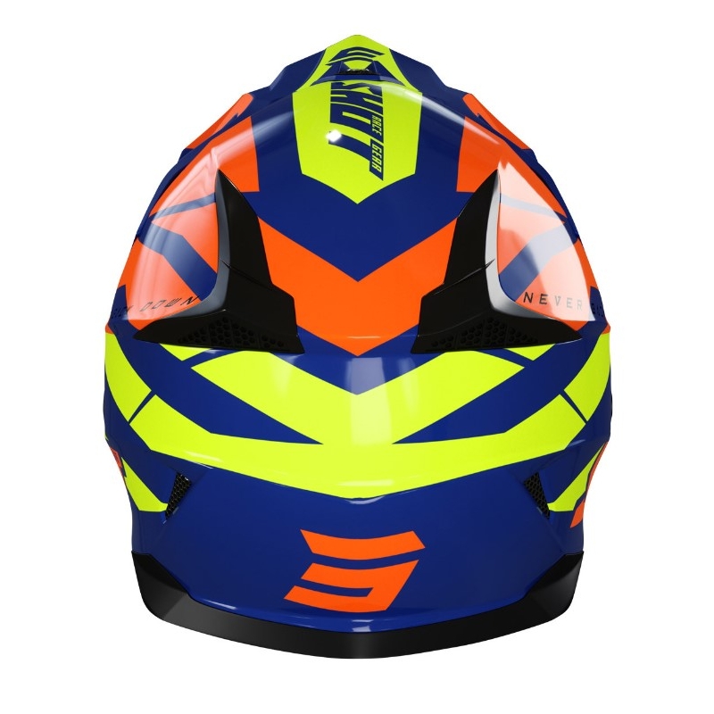 Shot Pulse Kid Revenge gyerek motocross bukósisak narancssárga-kék-fluo sárga