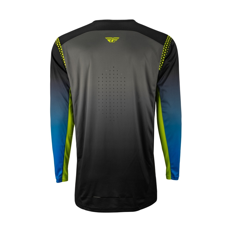 FLY Racing Lite 2023 motocross mez szürke-kék hi-vis kiárusítás