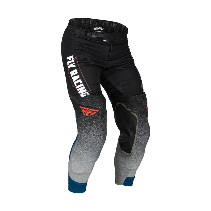 FLY Racing Evolution DST. motocross nadrág fekete-szürke-kék kiárusítás