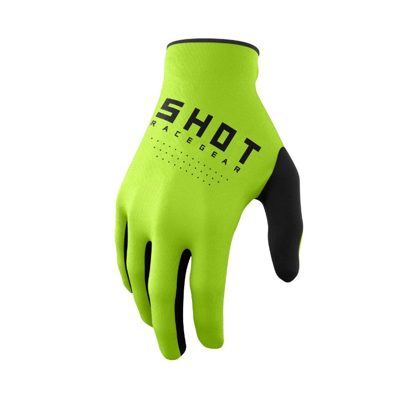 Shot Raw motocross kesztyű fekete-fluo zöld kiárusítás