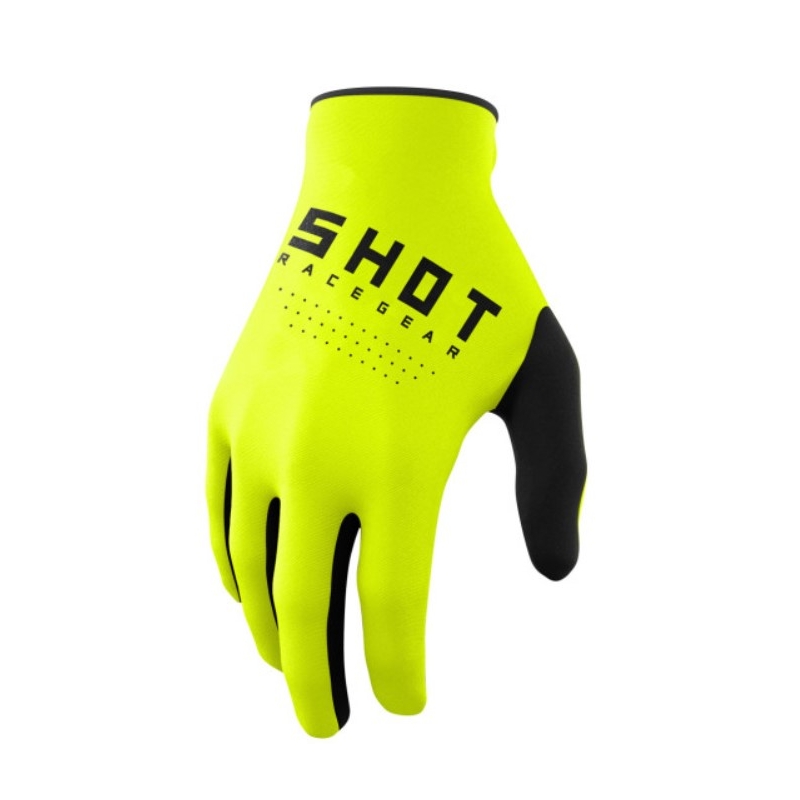 Shot Raw motocross kesztyű fekete-fluo sárga kiárusítás