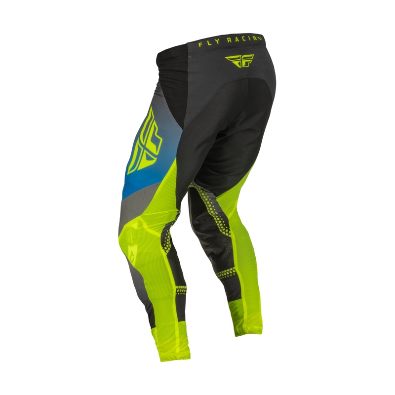 FLY Racing Lite 2023 motocross nadrág szürke-kék hi-vis kiárusítás
