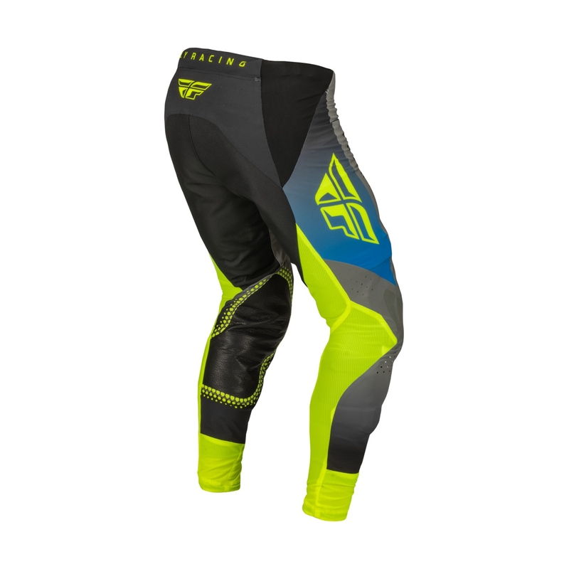 FLY Racing Lite 2023 motocross nadrág szürke-kék hi-vis kiárusítás
