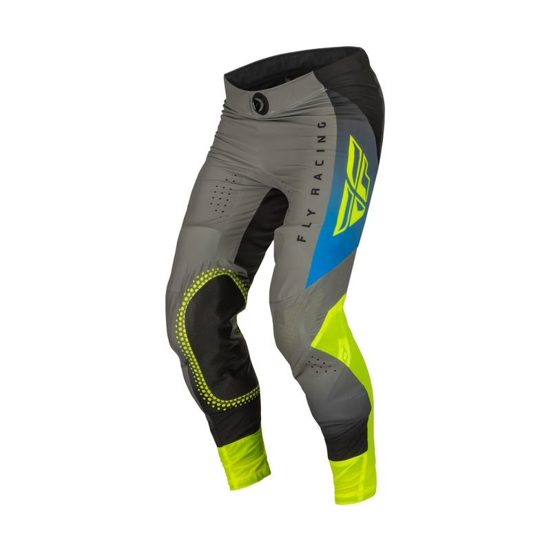 FLY Racing Lite 2023 motocross nadrág szürke-kék hi-vis kiárusítás