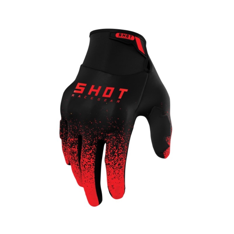 Shot Drift Edge 2.0 cross kesztyű fekete-piros