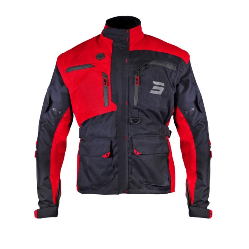 Shot Racetech motoros textilkabát fekete-piros