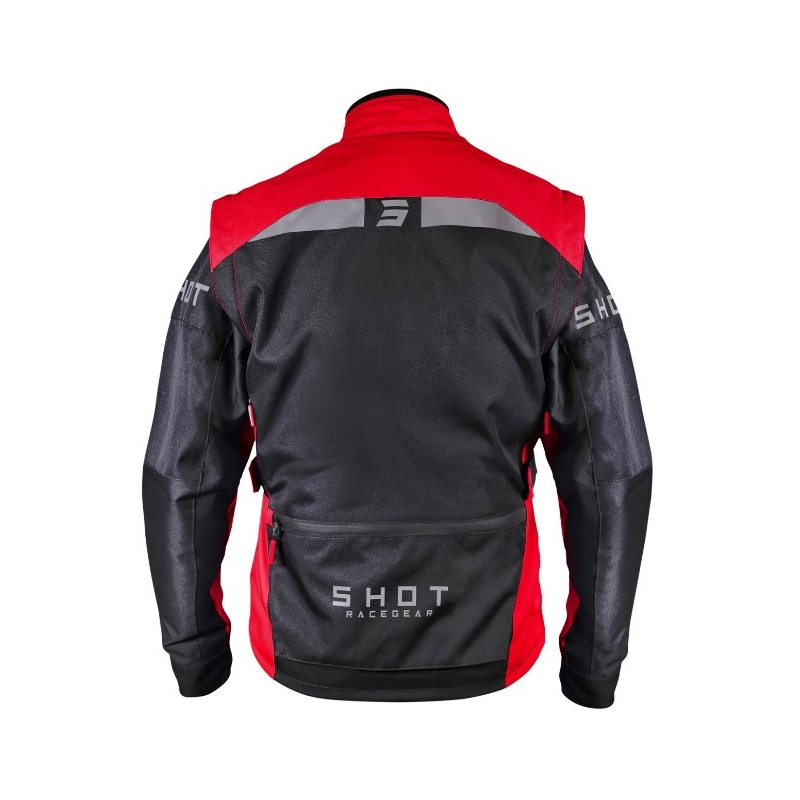 Shot Racetech motoros textilkabát fekete-piros