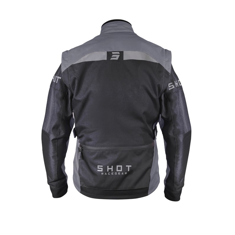 Shot Racetech motoros textilkabát fekete-szürke