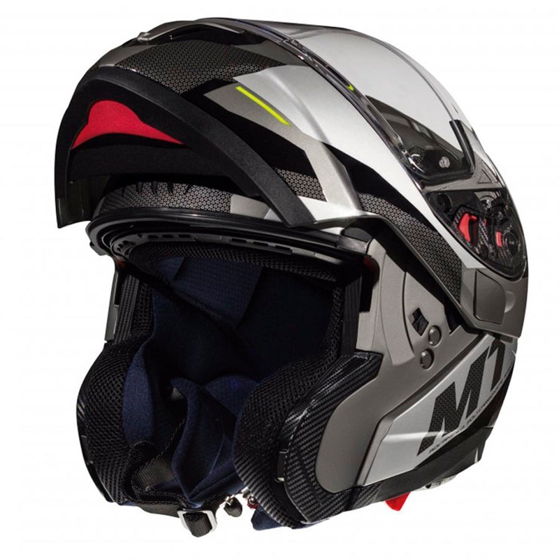 Felnyitható motoros sisak MT Atom SV TRANSCEND E2 szürke - II. minőség