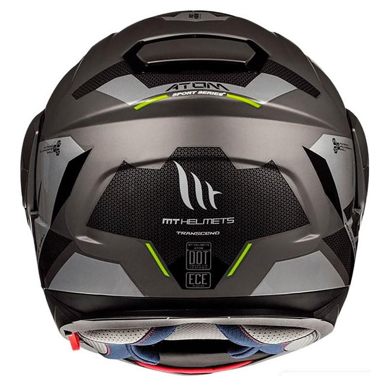 Felnyitható motoros sisak MT Atom SV TRANSCEND E2 szürke - II. minőség