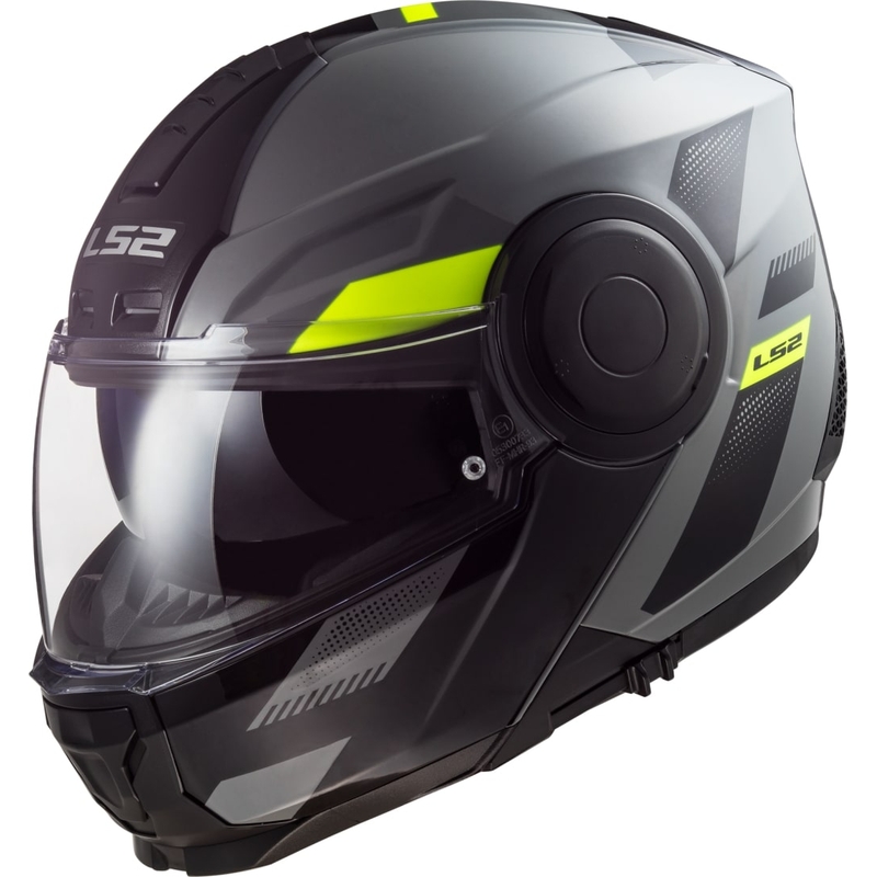 LS2 FF902 Scope Max Nardo felnyitható bukósisak szürke-fluo sárga