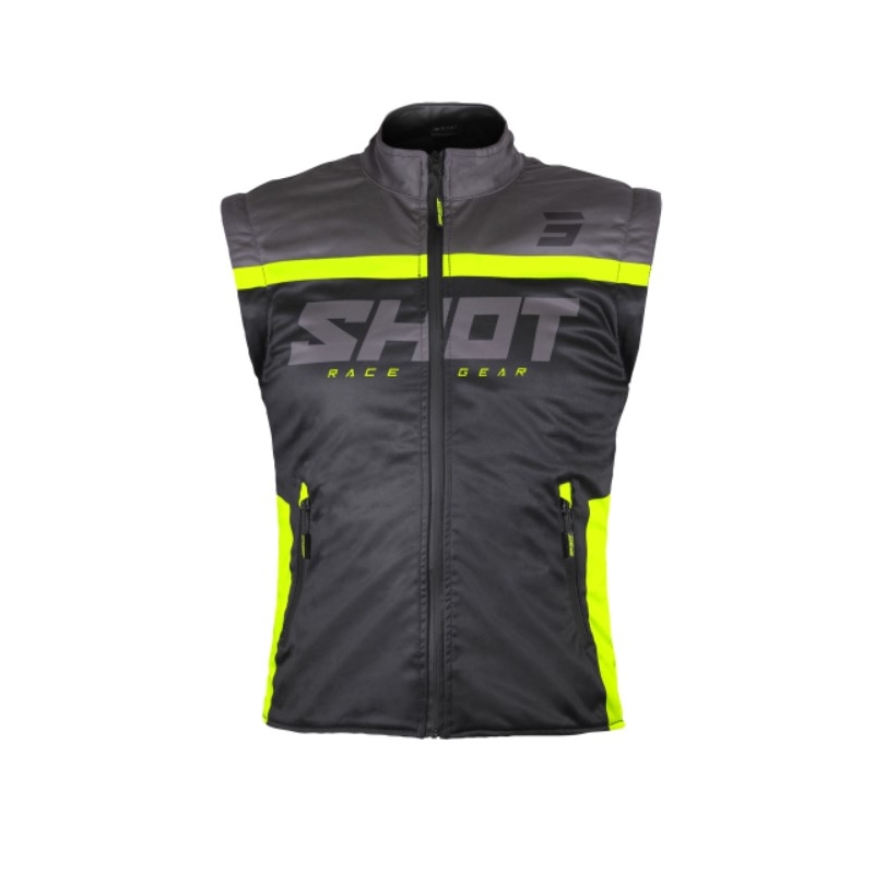 Shot Bodywarmer Lite 2.0 softshell mellény fekete-fluo sárga kiárusítás