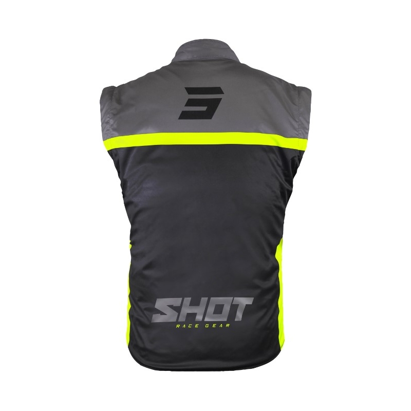 Shot Bodywarmer Lite 2.0 softshell mellény fekete-fluo sárga kiárusítás