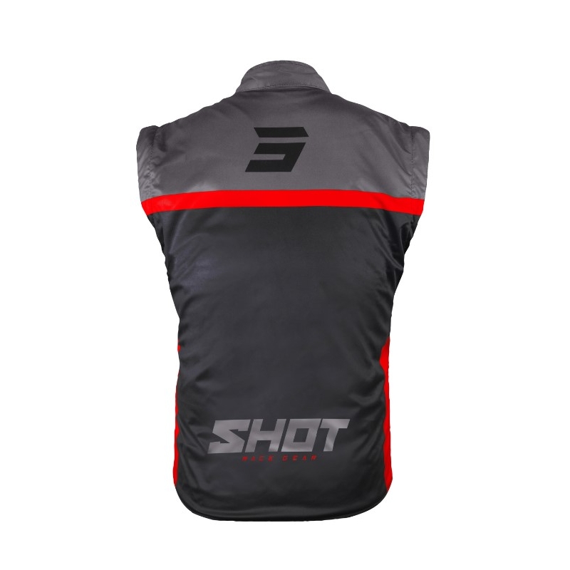 Shot Bodywarmer Lite 2.0 softshell mellény fekete-piros