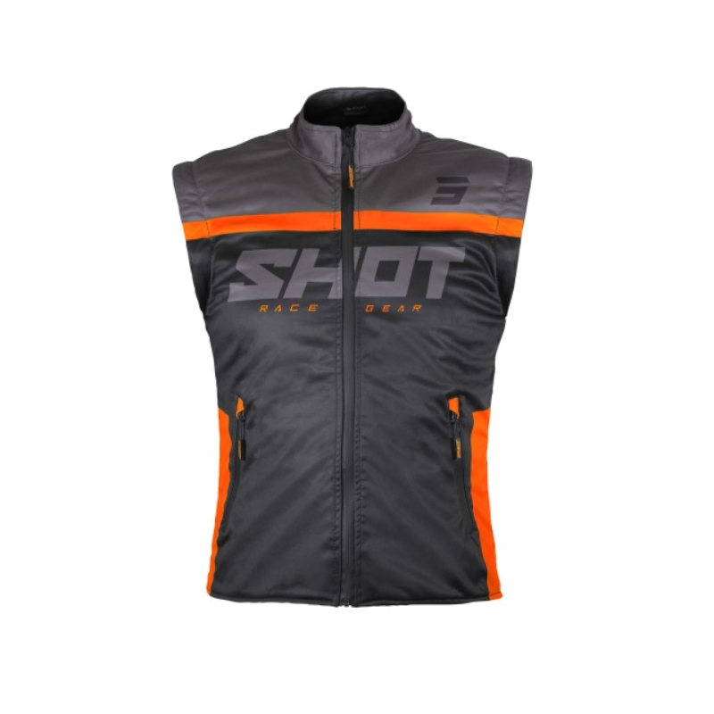 Shot Bodywarmer Lite 2.0 softshell mellény fekete-narancssárga