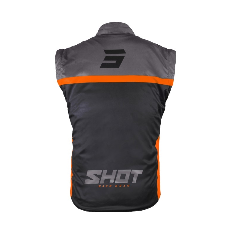 Shot Bodywarmer Lite 2.0 softshell mellény fekete-narancssárga