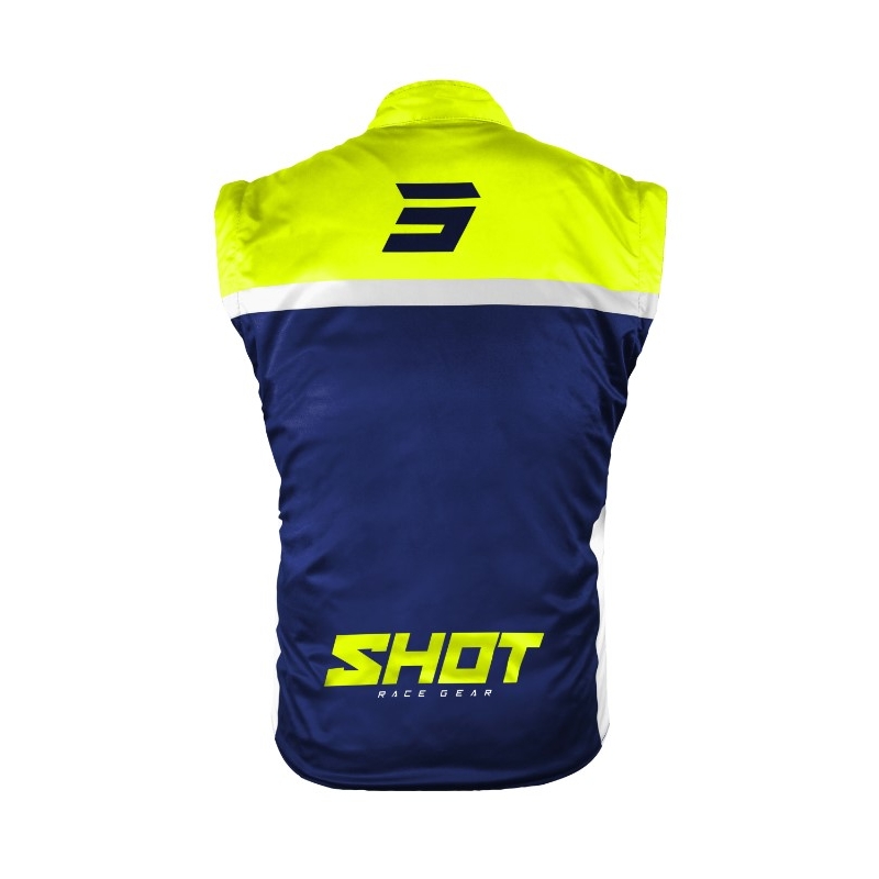 Shot Bodywarmer Lite 2.0 softshell mellény kék-fehér-fluo sárga kiárusítás