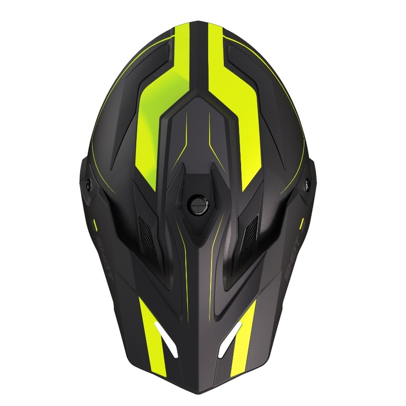 Shot Trek Rally enduro bukósisak fekete-fluo sárga