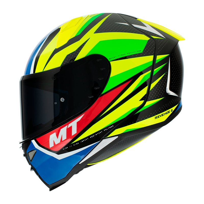 MT FF110 Revenge 2 Kley zárt bukósisak kék-fluo sárga kiárusítás
