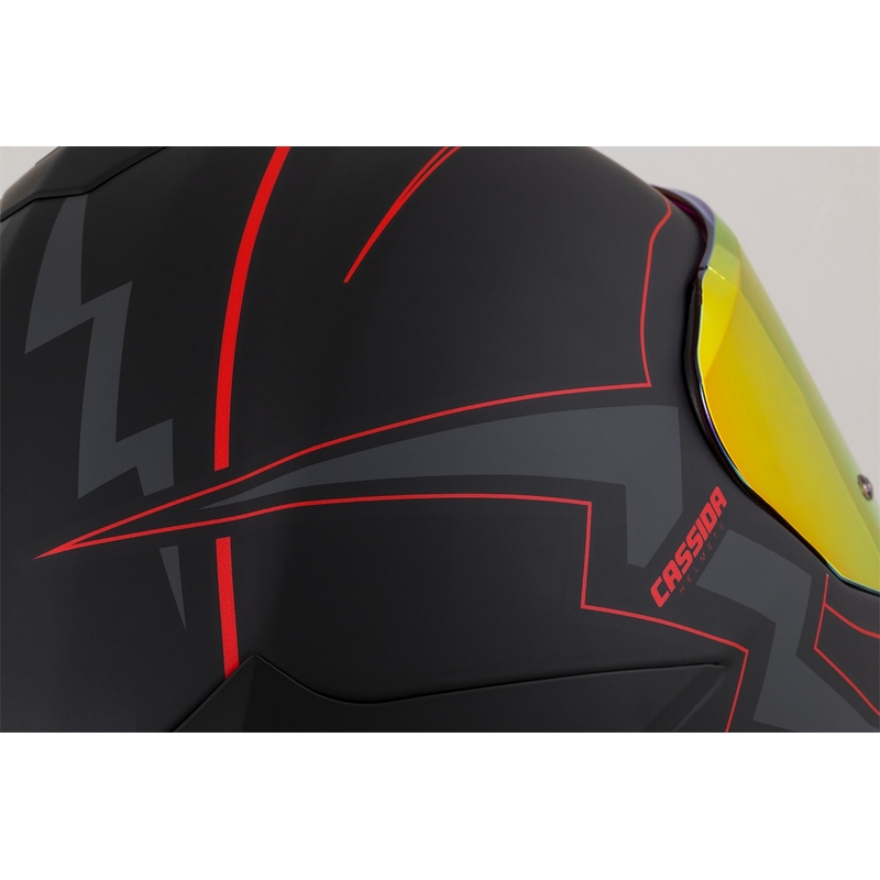 Cassida Integral GT 2.1 Flash zárt sisak fekete-piros-szürke