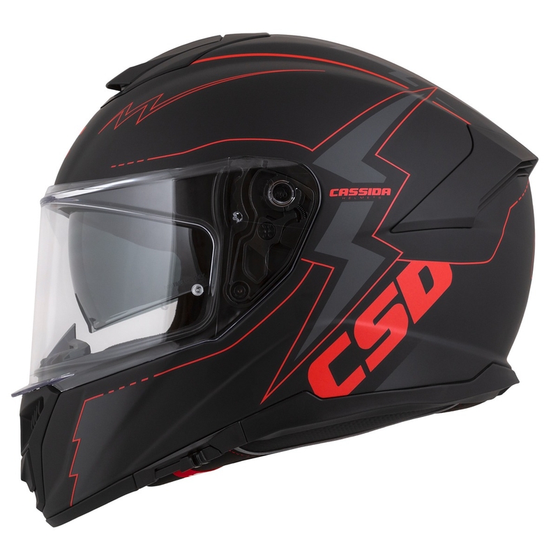 Cassida Integral GT 2.1 Flash zárt sisak fekete-piros-szürke
