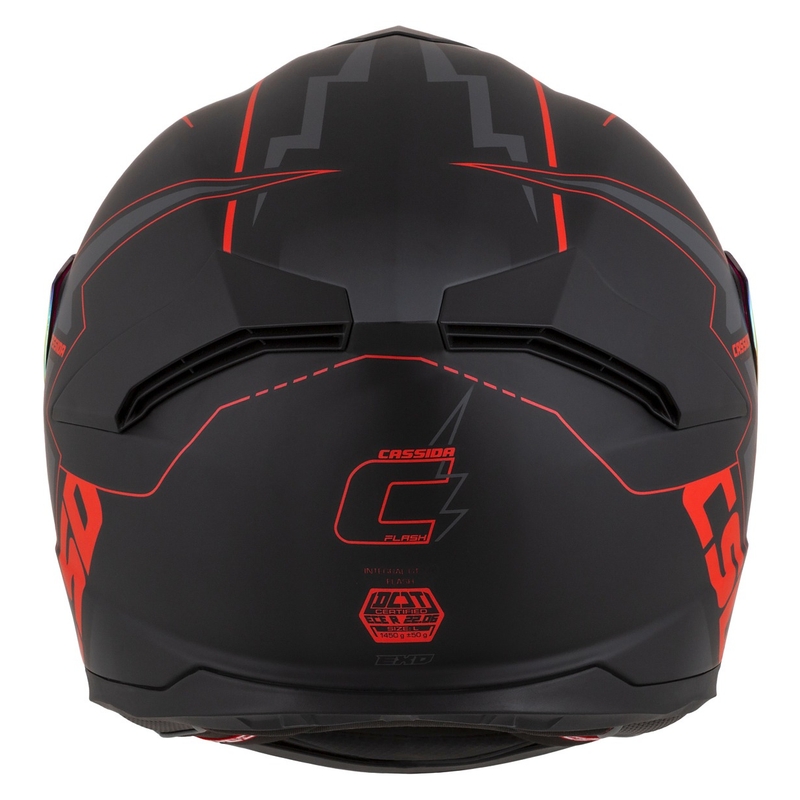 Cassida Integral GT 2.1 Flash zárt sisak fekete-piros-szürke