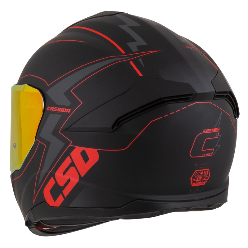 Cassida Integral GT 2.1 Flash zárt sisak fekete-piros-szürke