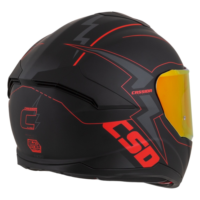 Cassida Integral GT 2.1 Flash zárt sisak fekete-piros-szürke