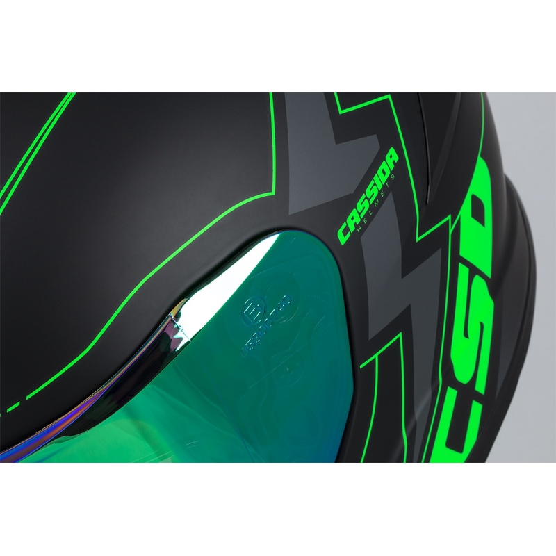 Cassida Integral GT 2.1 Flash zárt sisak fekete-fluo zöld-szürke