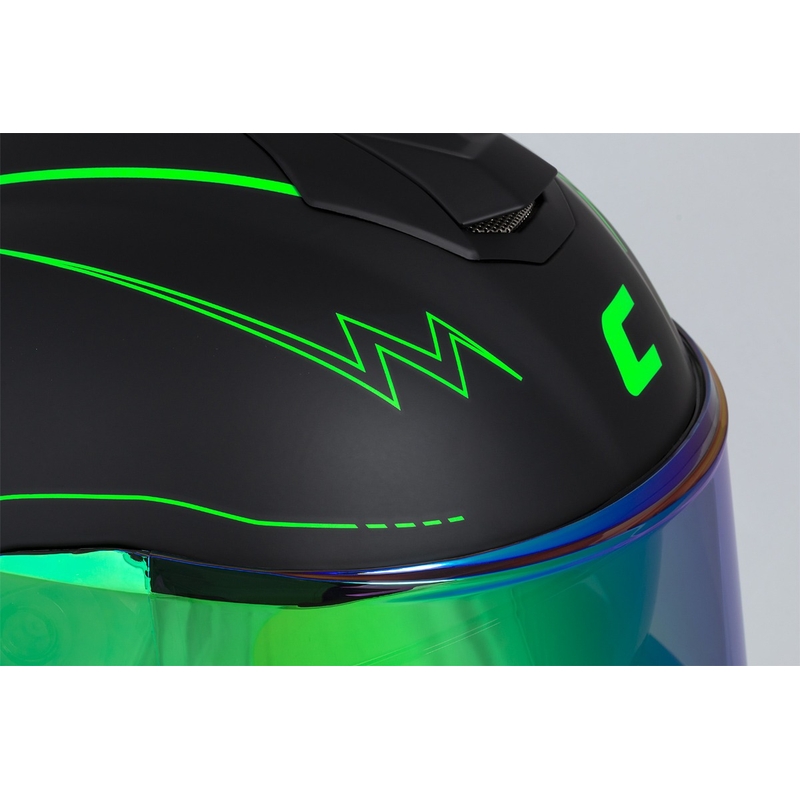 Cassida Integral GT 2.1 Flash zárt sisak fekete-fluo zöld-szürke