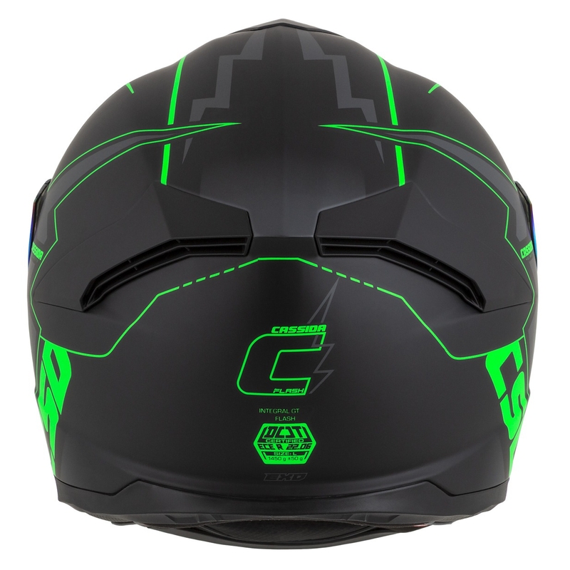 Cassida Integral GT 2.1 Flash zárt sisak fekete-fluo zöld-szürke