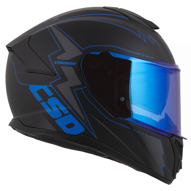 Cassida Integral GT 2.1 Flash zárt sisak fekete-kék-szürke